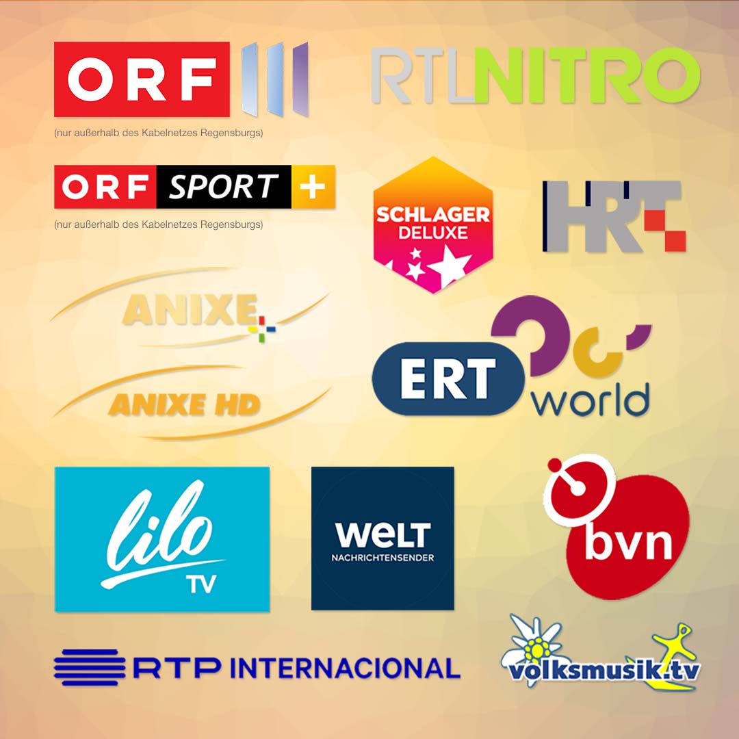 Fernsehsender RTL NITRO und ORF.