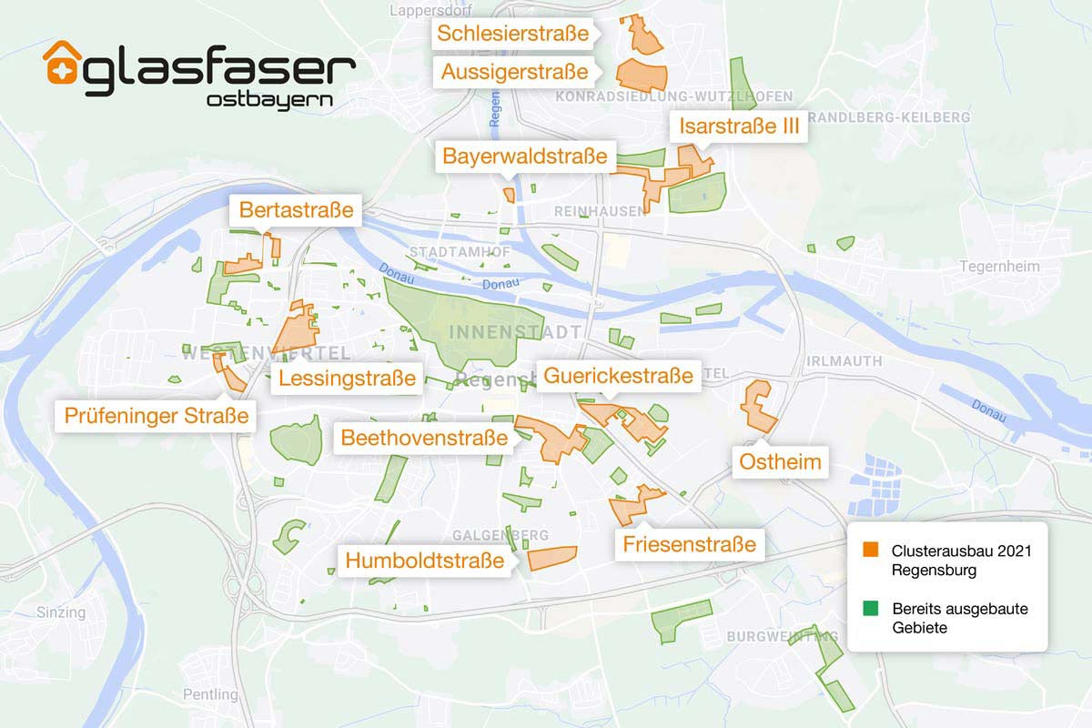 Clusterausbau in Regensburg