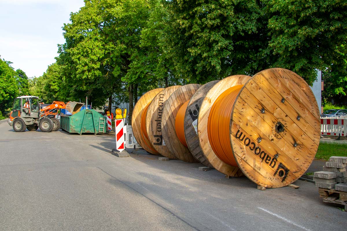 Die Bauarbeiten beginnen im Clustergebiet Aussigerstraße I Foto: Marion Listl (R-KOM Archiv)