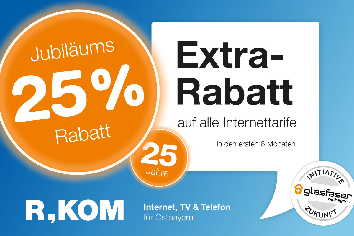 R-KOM Jubiläumsrabatt