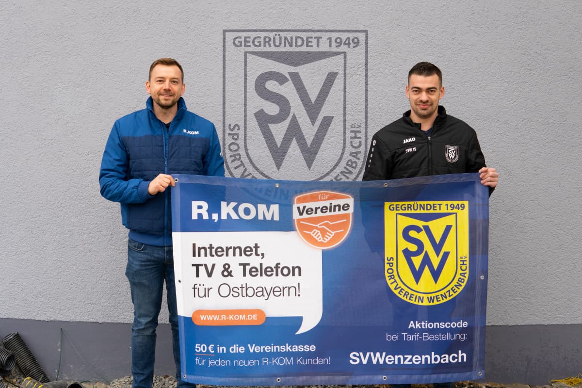 Neu im Spiel – der SV Wenzenbach wird R-KOM Partner
