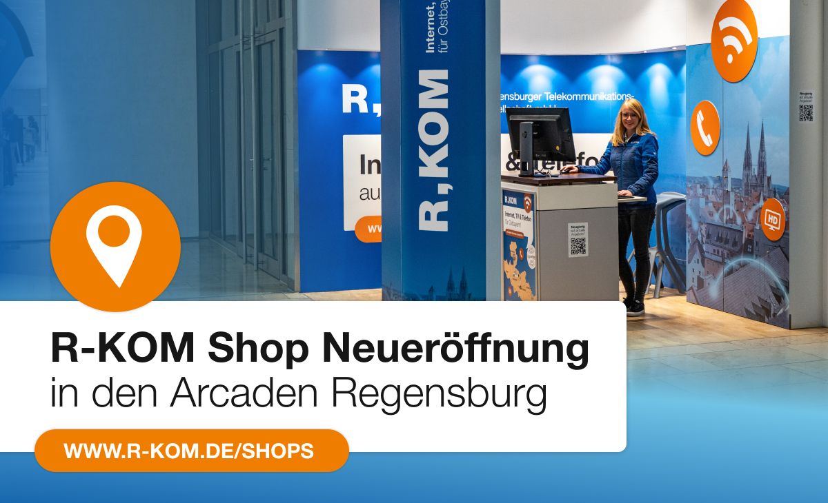 R-KOM Shop: Neueröffnung in den Arcaden Regensburg