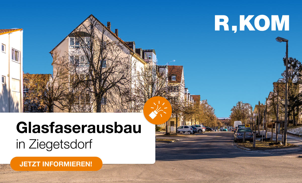 Erste Gebäude in Ziegetsdorf sind erfolgreich ans Glasfasernetz angeschlossen