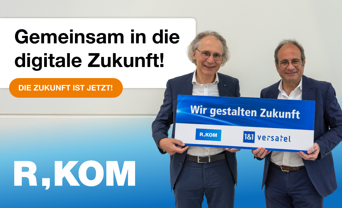 R-KOM schließt Open-Access-Partnerschaft mit 1&1 Versatel.
