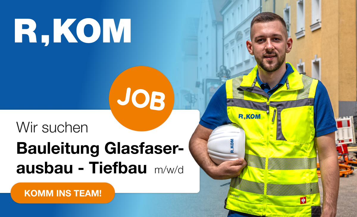 Wir suchen: Bauleitung für den Glasfaserausbau - Tiefbau! (m/w/d)