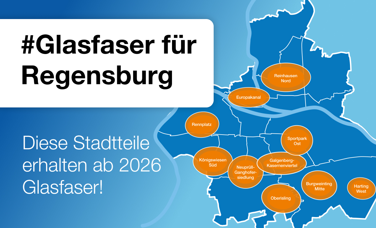 Glasfaser für Regensburg