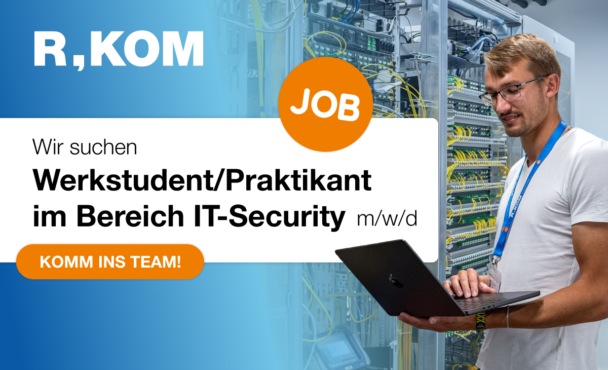 Komm in unser Team als Werkstudent oder Praktikant im Bereich IT-Security.
