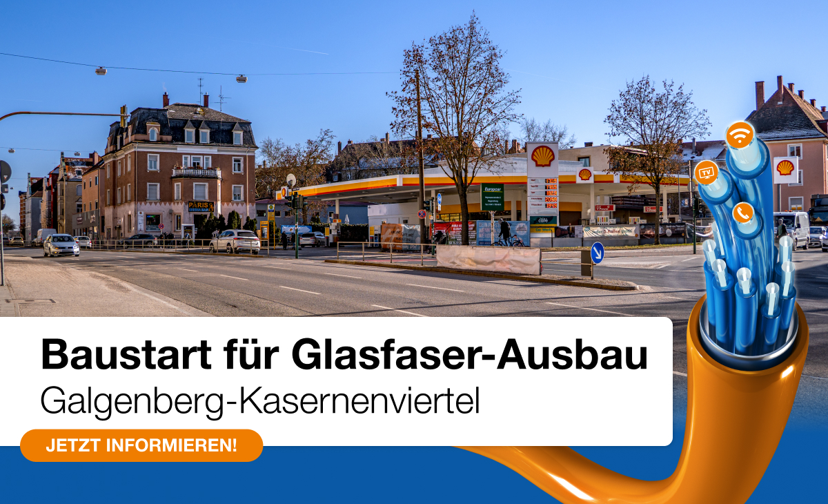 Baustart für Glasfaser-Ausbau im Bereich Galgenberg-Kasernenviertel
