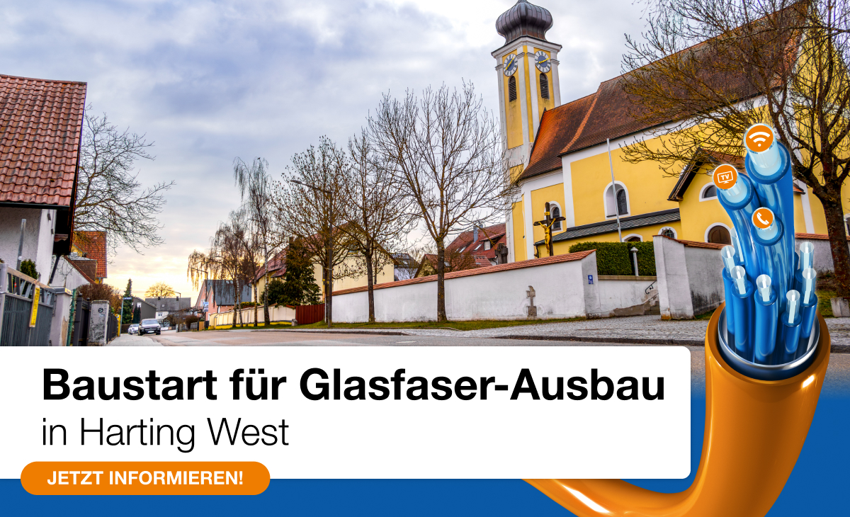 Baustart für Glasfaser-Ausbau in Harting West