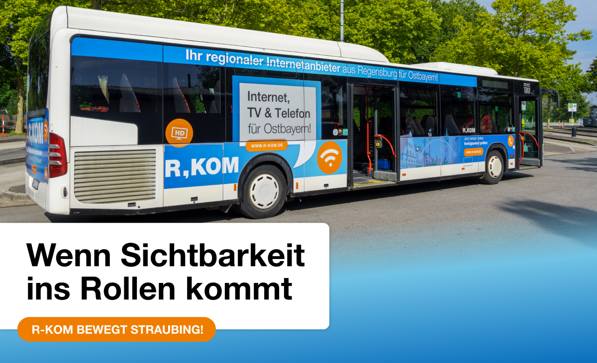 R-KOM Bus in Straubing unterwegs.
