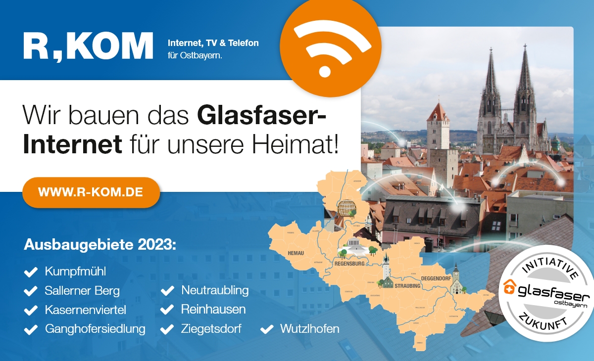 Die R-KOM setzt den Glasfaserausbau 2023 ungebremst fort