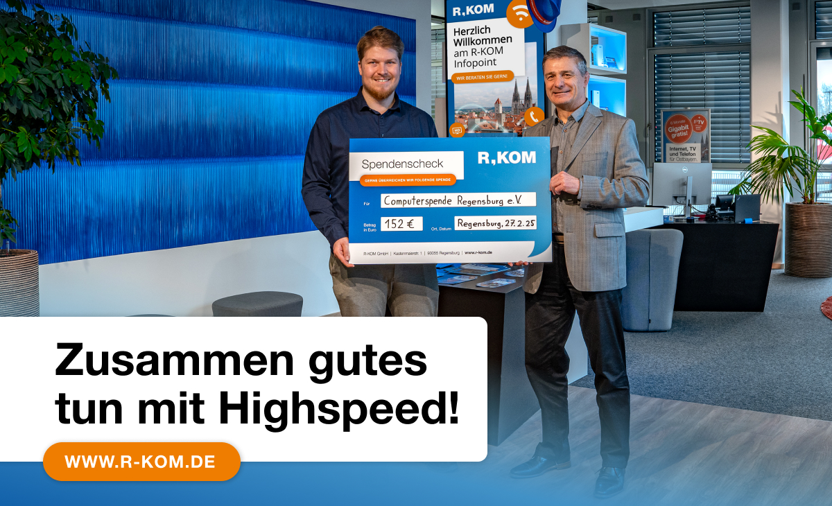 Digitale Chancen für alle – R-KOM unterstützt die Computerspende Regensburg 