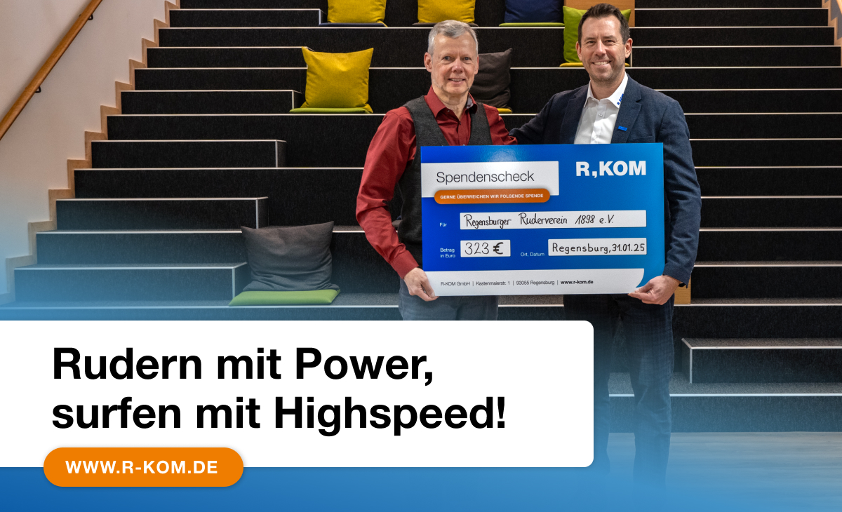 Volle Kraft voraus – R-KOM unterstützt den Ruderverein Regensburg! 