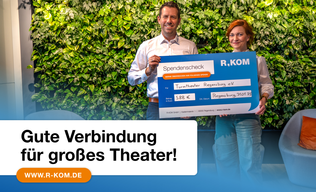 Kultur braucht Verbindung – R-KOM unterstützt das Turmtheater Regensburg