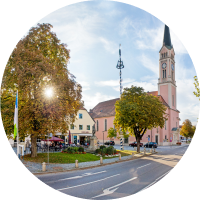 Ansicht der Plattlinger Kirche