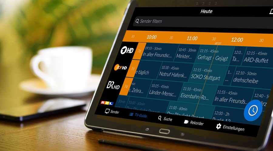 Tablet Senderliste IPTV