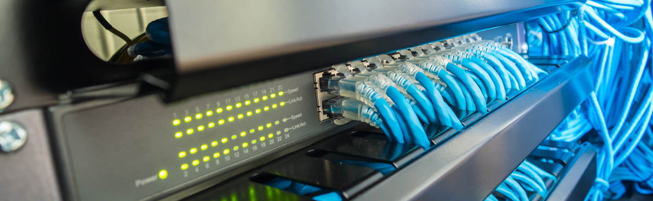 Server Kabel nahaufnahme