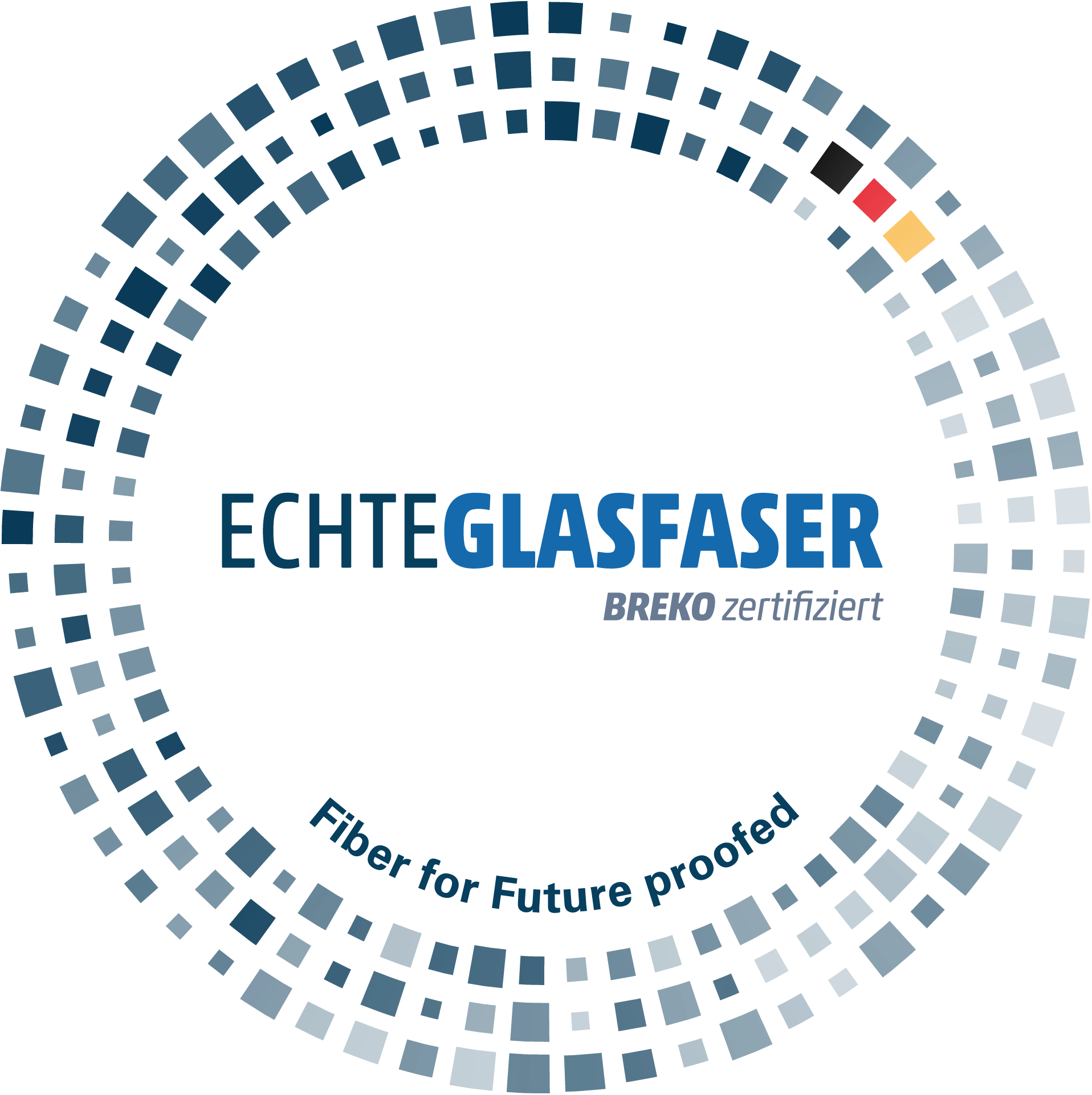 Echte Glasfaer BREKO Symbol
