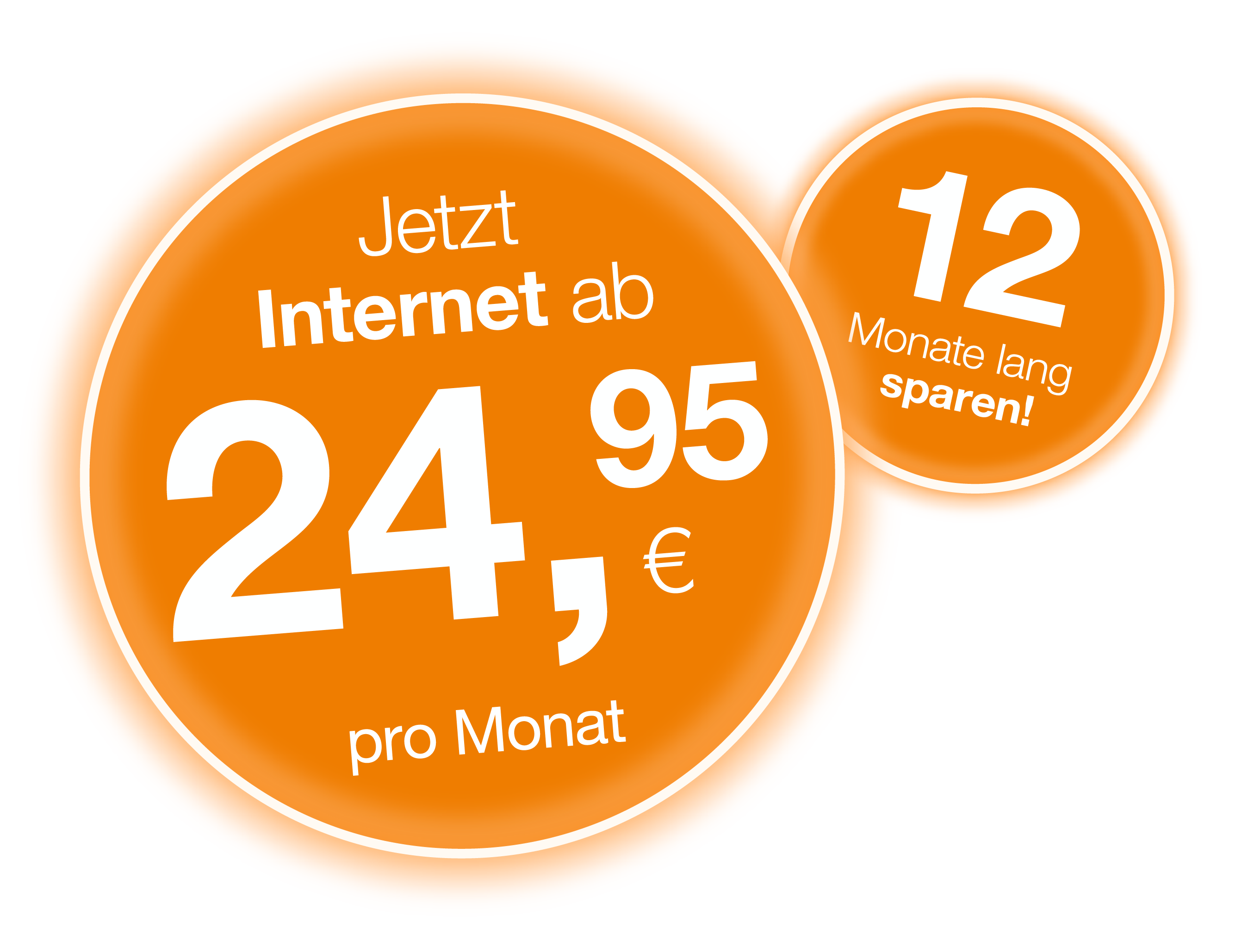 Internet ab 24,95€/Monat in den ersten 12 Monate + TV 6 Monate gratis